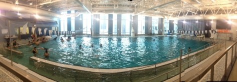 DIVE IN: Jones' pool on the 7th floor gives a new home for the combined Jones - Payton swim and diving teams, as well as water polo.