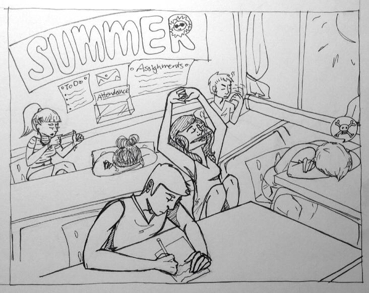 Summer  spent in school was anything but relaxing.