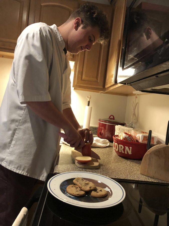 Augie Droegemuller 18 is cooking up a storm in the kitchen