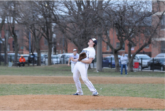 EMPHATIC: Dean Goldman ‘23 celebrates after closing out a win last season.