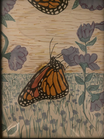 The flight of the monarch butterfly