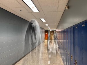 Ghosts take over the hallways here at Jones. 
